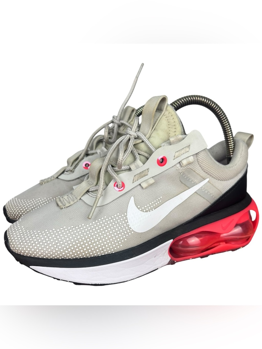Nike Air Max 2021 Light Bone/Flash Crimson Womens Size 7.5 DH5103-002